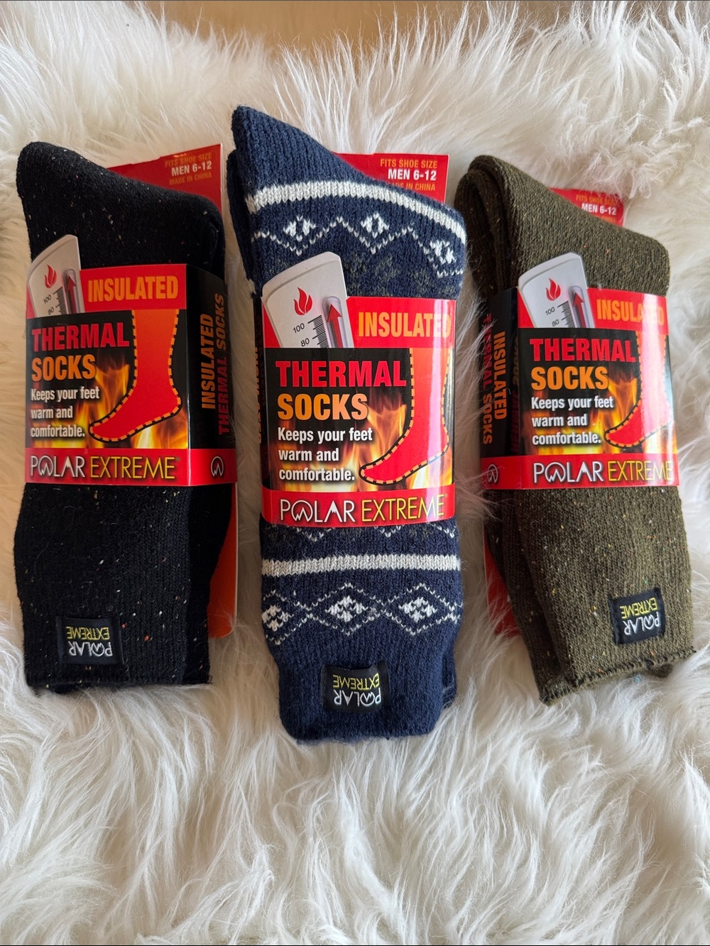 Men's Polar Extreme Insulated Thermal Socks  3 Pack